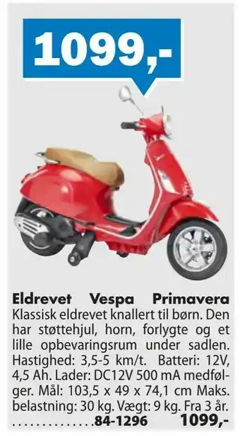 Eldrevet Vespa Primavera