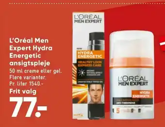 Bilka L'Oréal Men Expert Hydra Energetic ansigtspleje tilbud