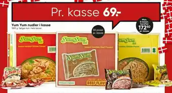 Bilka Yum Yum nudler i kasse tilbud