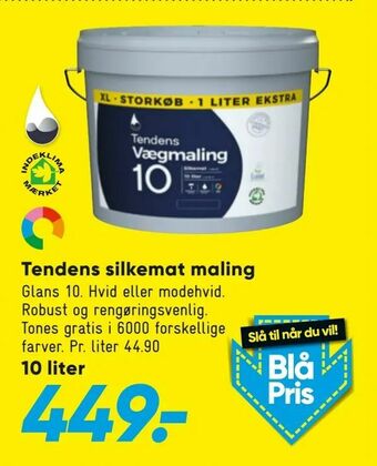 Bilka Tendens silkemat maling tilbud