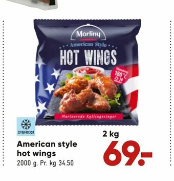 Bilka American style hot wings tilbud