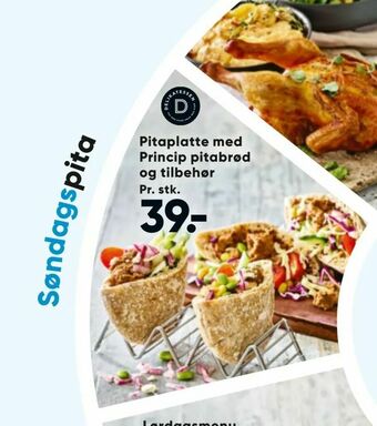 Bilka Pitaplatte med Princip pitabrød og tilbehør tilbud