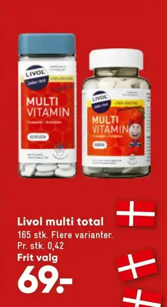 Bilka Livol multi total tilbud