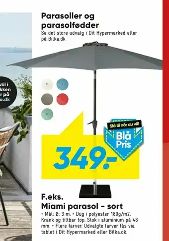 Bilka Parasoller og parasolfødder tilbud