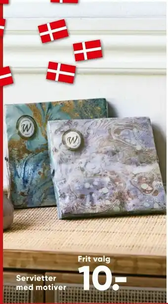 Bilka Servietter med motiver tilbud