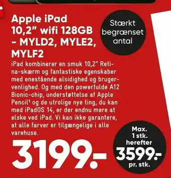 Apple iPad 10,2" wifi 128GB - MYLD2, MYLE2, MYLF2