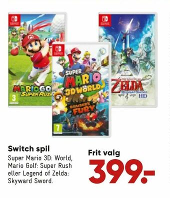 Bilka Switch spil tilbud