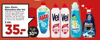 Bilka Ajax, Klorin, Bamseline eller Vel tilbud