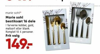 Bilka Marie sohl bestiksæt 16 dele tilbud