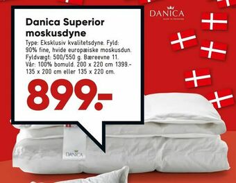 Bilka Danica Superior moskusdyne tilbud