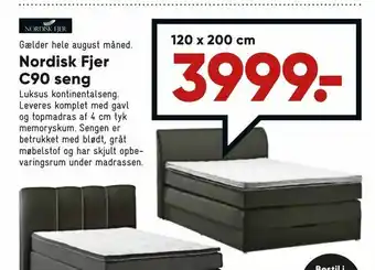 Bilka Nordisk Fjer C90 seng tilbud