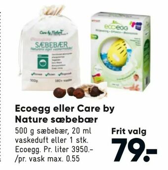 Bilka Ecoegg eller Care by Nature sæbebær tilbud