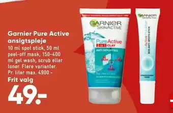 Bilka Garnier Pure Active ansigtspleje tilbud