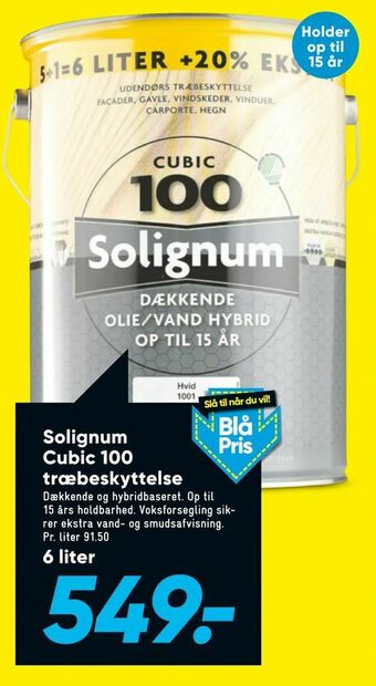 Bilka Solignum Cubic 100 træbeskyttelse tilbud
