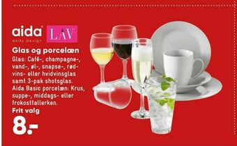 Bilka Glas og porcelæn tilbud