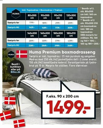 Bilka Huma Premium boxmadrasseng tilbud