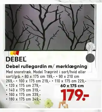 Bilka Debel rullegardin m/ mørklægning tilbud