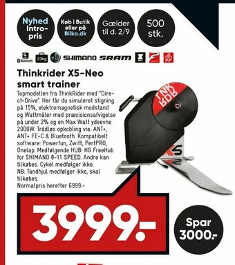 Bilka Thinkrider X5-Neo smart trainer tilbud