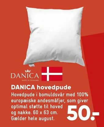 Bilka DANICA hovedpude tilbud