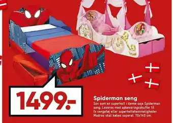 Bilka Spiderman seng tilbud