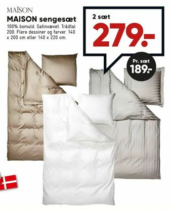 Bilka MAISON sengesæt tilbud
