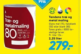 Bilka Tendens træ og metal maling tilbud