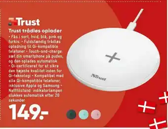 Bilka Trust trådløs oplader tilbud