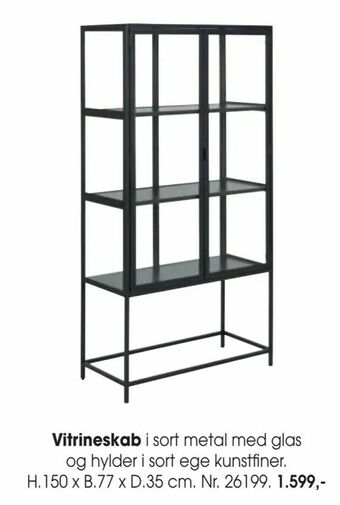 Daells Bolighus Vitrineskab tilbud