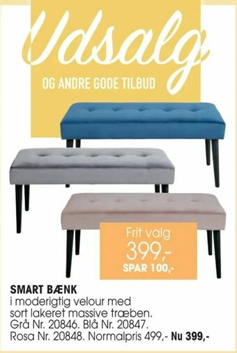 Daells Bolighus Smart bænk tilbud