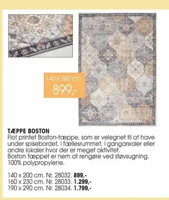 Daells Bolighus Tæppe boston tilbud
