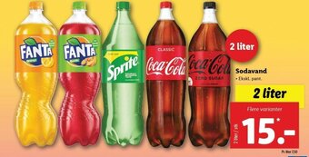 Lidl Sodavand 2 Liter tilbud