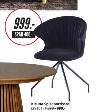 Kiruna spisebordsstol