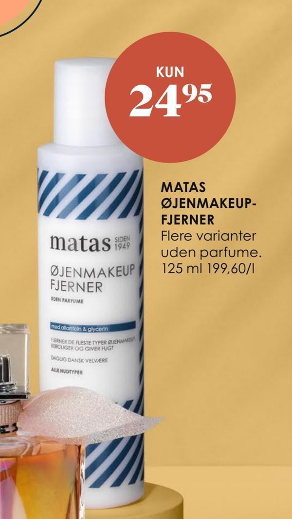 Matas Matas øjenmakeupfjerner tilbud
