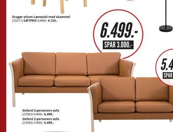 My Home Oxford 3-personers sofa tilbud