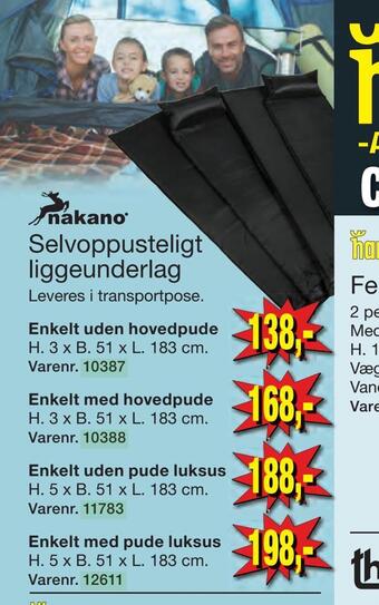Harald Nyborg Selvoppusteligt liggeunderlag tilbud