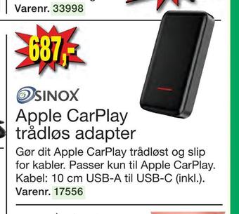 Harald Nyborg Apple carplay trådløs adapter tilbud