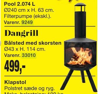 Bålsted med skorsten