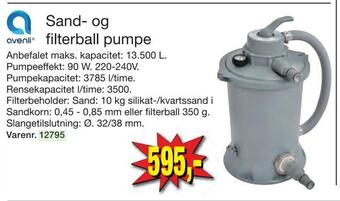 Sand- og filterball pumpe