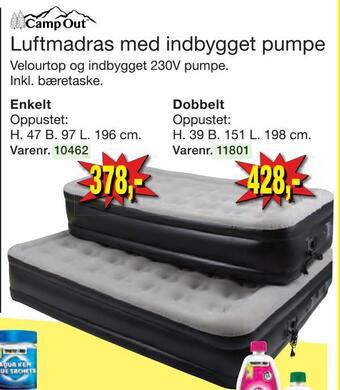 Harald Nyborg Luftmadras med indbygget pumpe tilbud
