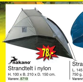Harald Nyborg Strandtelt i nylon tilbud