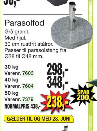 Harald Nyborg Parasolfod tilbud