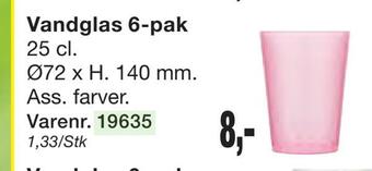 Harald Nyborg Vandglas 6-pak tilbud