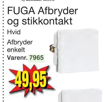 Fuga afbryder og stikkontakt