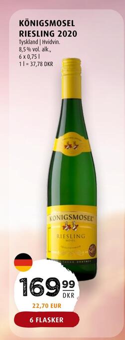Scandinavian Park Königsmosel riesling 2020 tilbud