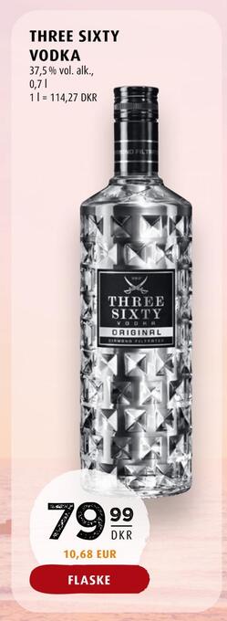 Scandinavian Park Three sixty vodka tilbud