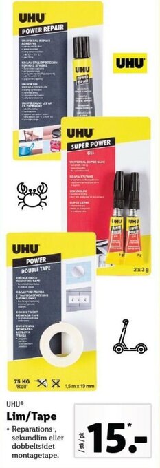 Lidl Lim/Tape tilbud