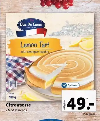 Lidl Lemon tart tilbud