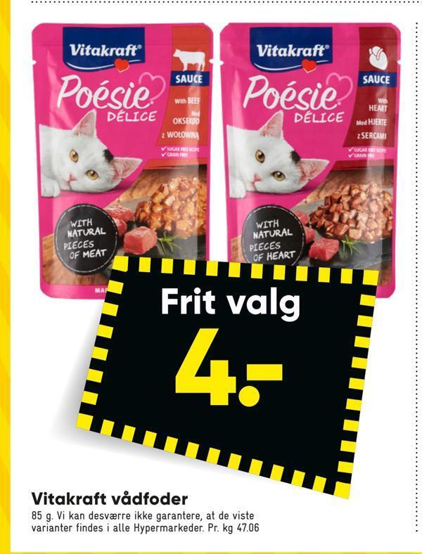 Bilka Vitakraft vådfoder tilbud