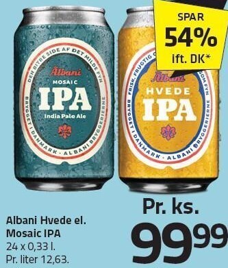Fleggaard Albani hvede eller mosaic ipa tilbud