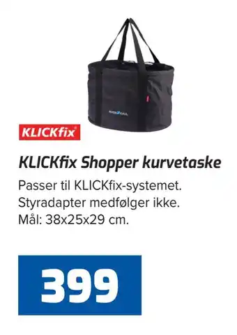 Klickfix shopper kurvetaske